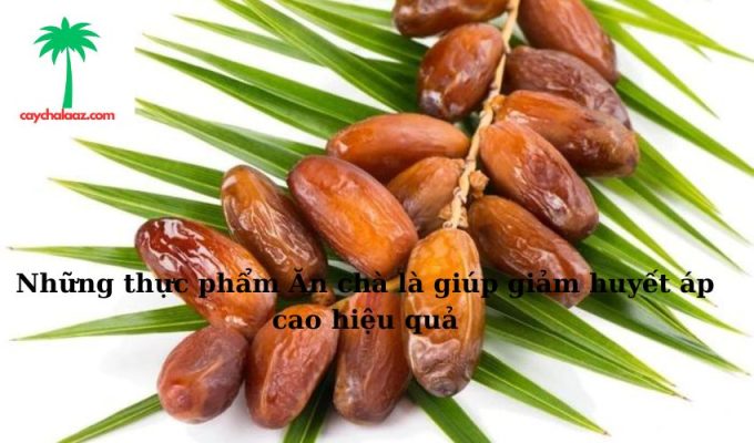 Những thực phẩm Ăn chà là giúp giảm huyết áp cao hiệu quả